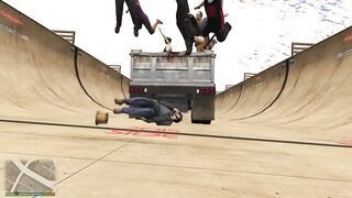 GTA 5 Epic ragdolls episode 100 [Funny Moments]