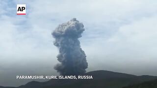 Powerful earthquake hits off far east coast of Russia as nearby volcano erupts