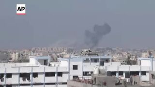 Smoke rises in southern Gaza as Blinken travels to region in attempt to seal cease-fire deal.