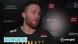 'You made your dad proud' Justin Gaethje reveals what he said to Khabib while crying on the floor ♥️