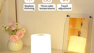 Touch Night Lamp USB LED Lamp With Switch Rechargeable Three Colors Lights For Kitchen Hallway Closet Bedroom Home Night Light.