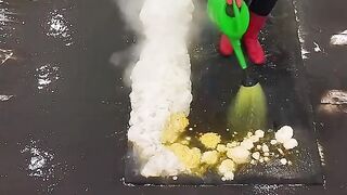 Super active dirt remover foam carpet cleaning ASMR