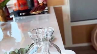 Arabic lady making juice or berry????you like it