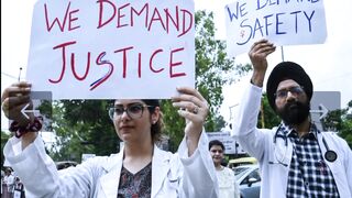 On Sunday, doctors in India went on strike to demand justice for a fellow doctor who was raped and murdered.