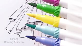 ???? ???? _art _satisfying _painting _shorts __ Dress coloring