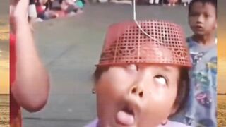The child is participating in the competition.