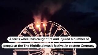 Ferris wheel Fire at Germany