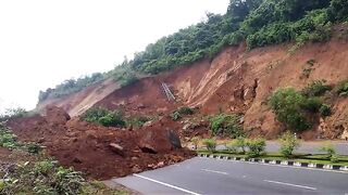 Heavy rainfall landslide india