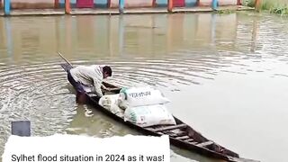 Sylhet flood situation in 2024 as it was!