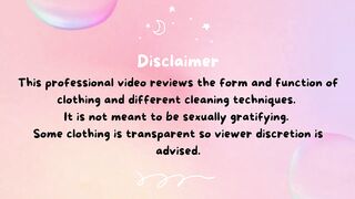 [4K Housewife]????How to clean a mirror_ Transparent Haul No Bra See Through Try On