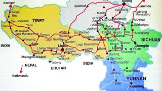 Peta Tibet | Tibet Map | Map of Tibet