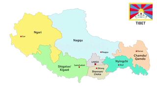 Tibet Map | Map of Tibet | Peta Tibet