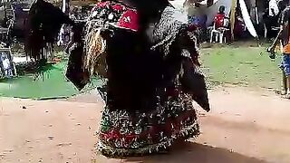 African masquerade display