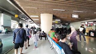 Umroh Congregation atmosphere at airport Juanda-Surabaya-East Java