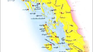 Map of Arakan | Peta Arakan | Arakan Map | Rakhine Map | Peta Rakhine | Map of Rakhine