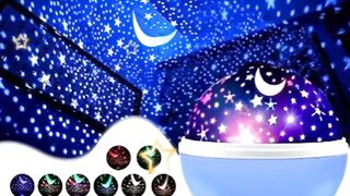 Projector Night Light lamp for Kids Bedroom Lights Stars Kid Room Sky Rotating Night Light Lamp Projector, Rotating Projector with Colors 360 Degree