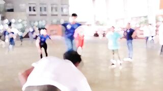 Skating stunt video