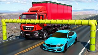 Unexpected Low Pipes vs Cars in Ultimate BeamNG.drive Challenge & Giant Bulge, Stairs...