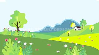 Earning Money of Master Design Visuals - Spring Landscape With House