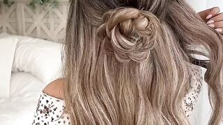 rose ???? inspired half up bun