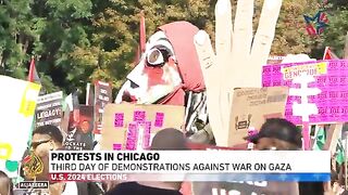 Third day of demonstrations against war on Gaza in Chicago