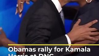 Obamas rally for Kamala Harris at Democratic convention - Al Jazeera Newsfeed.