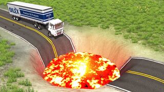 Cars vs Lava River from Volcano - BeamNG Drive - ???? ULTIMATE Edition Compilation