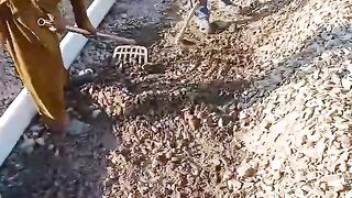 Live construction work from drain