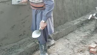 Plaster work live construction