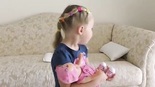 Diana pretend play with Baby Doll Funny videos compilation by Kids Diana Show