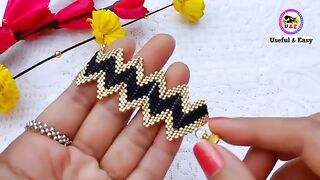 ##EASY BEADS JEWELRY MAKING AT HOME????BRACELET MAKING WITH BEADS__ Useful & Easy..