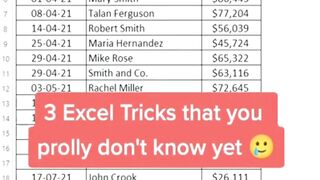 excel tricks dont know you