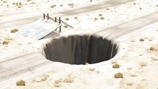 Cars vs Giant Crater | Giant Pit - BeamNG Drive - ???? ULTIMATE Edition Compilation