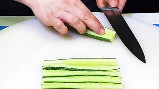 Easy Cucumber Carving design