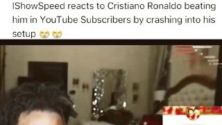 Ishowspeed reacts to Cristiano Roanaldo's channel ????????????