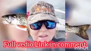 brown trout woman video | trout lady video | brown trout fish | trout video twitter | brown trout
