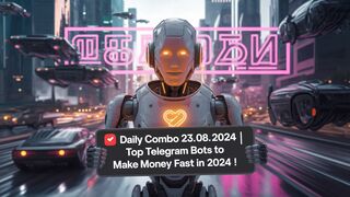 Daily Combo 23.08.2024 | Top Telegram Bots to Make Money FAST in 2024! |