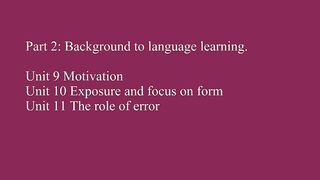 TKT Preparation Course Module 1 - Unit 9 -11