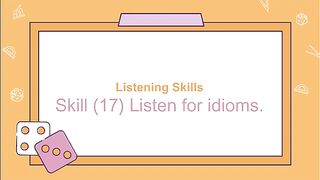 TOEFL Listening. Skills 17, 24 and 27