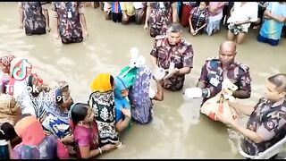 বন্যার পানি তার করুন পরিনতি