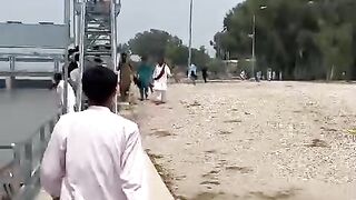 Child drowned in Sindh River and a man saver him bravely