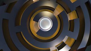 Labyrinth center way out free stock video.
