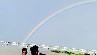Rainbow over the river