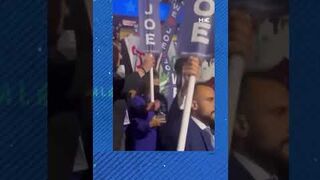 DNC Delegates HIT Pro Palestine Protestor With A Stick