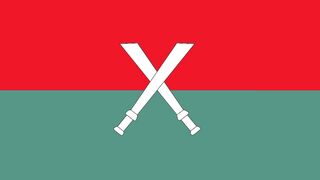 Kachin Independence Army Flag. Flag of Kachin Independence Army. Bendera Tentara Kemerdekaan Kachin