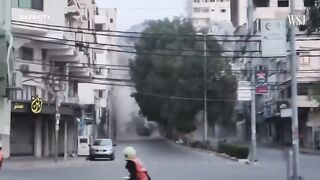 Watch_ High-Rise Building in Gaza Crumbles