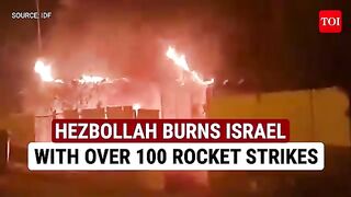 Hezbollah Hammers Israel With 100 Missiles IDF HQ Airbase Targeted During 15 Attacks In 12 Hrs
