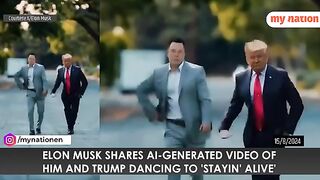 Elon Musk Shares Hilarious AI Video of Himself and Trump Dancing to Stayin' Alive  My Nation
