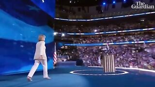 'We have Trump on the run', says Hillary Clinton at the DNC