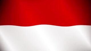 Berkibar bendera merah putih